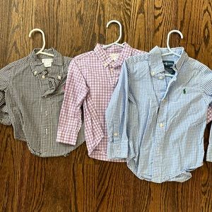 Ralph Lauren Polos Bundle. Black (12 M), Purple & Blue (24 months)